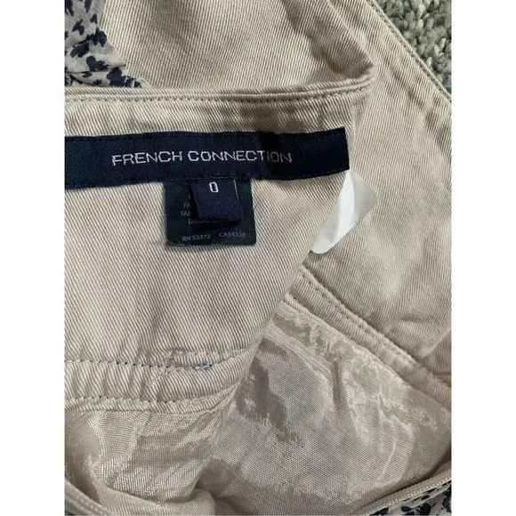 NWOT French Connection Women's White & Black Knee Retro Flared Skirt Size 0 - Picture 7 of 8